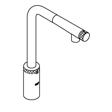 GROHE 31613000 - A SmartControl mosogatócsaptelep, 314 mm, fényes króm