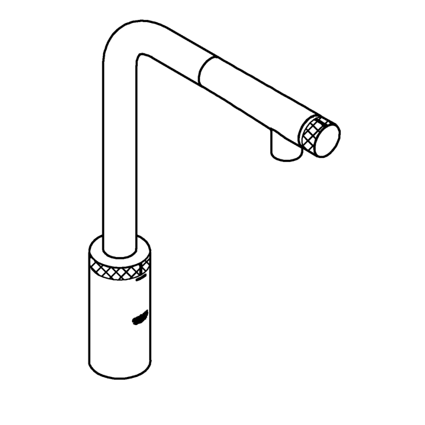 GROHE 31613000 - A SmartControl mosogatócsaptelep, 314 mm, fényes króm
