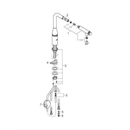 GROHE 31615000 - Mosogatócsaptelep ESSENCE SMARTCONTROL 366 mm fényes króm