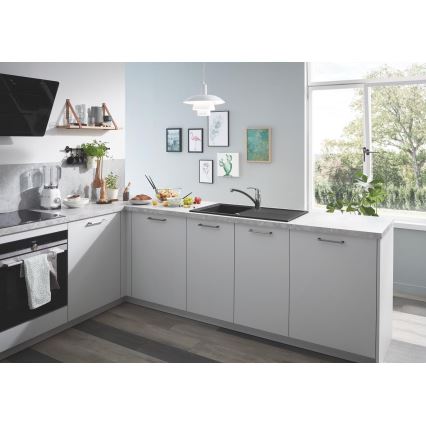 GROHE 31640AP0 - K400 kompozit mosogató 860 × 500 mm fekete