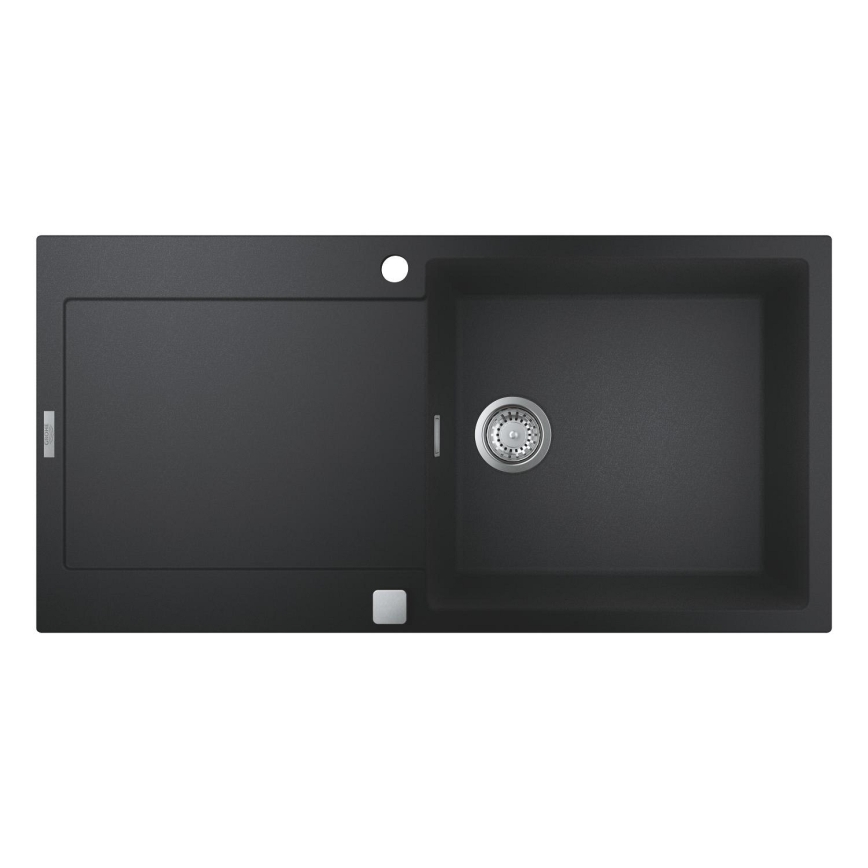 GROHE 31645AP0 - K500 kompozit mosogató 1000 × 500 mm fekete