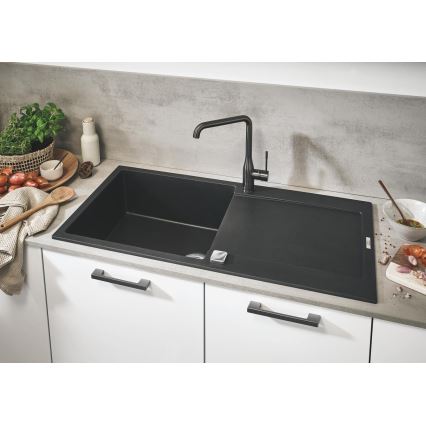 GROHE 31645AP0 - K500 kompozit mosogató 1000 × 500 mm fekete