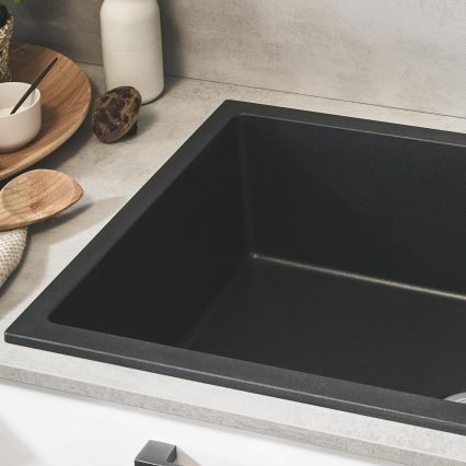 GROHE 31645AP0 - K500 kompozit mosogató 1000 × 500 mm fekete