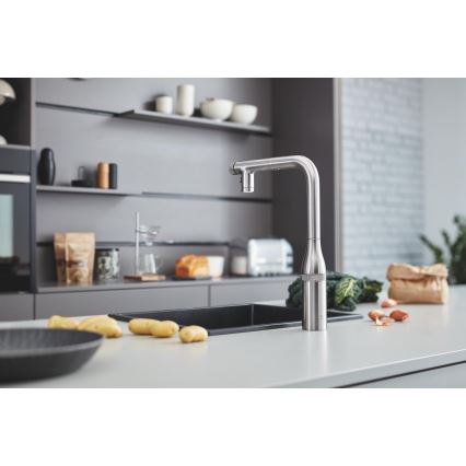 GROHE 31653AP0 - K700U kompozit mosogató, 457 × 406 mm, fekete