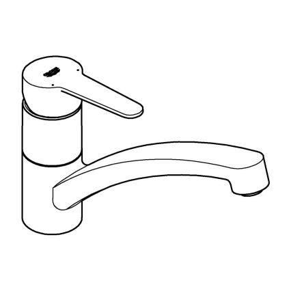 GROHE 31680000 - BAUECO mosogató csaptelep, fényes króm