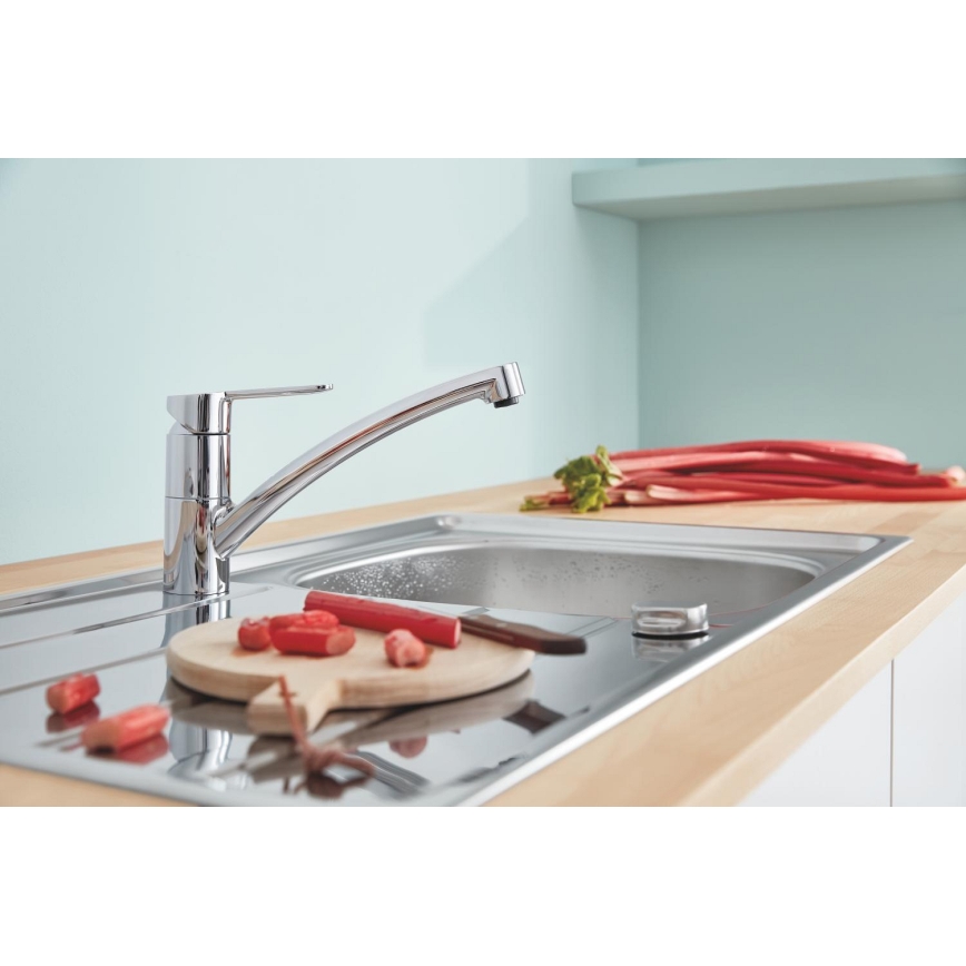GROHE 31680000 - BAUECO mosogató csaptelep, fényes króm