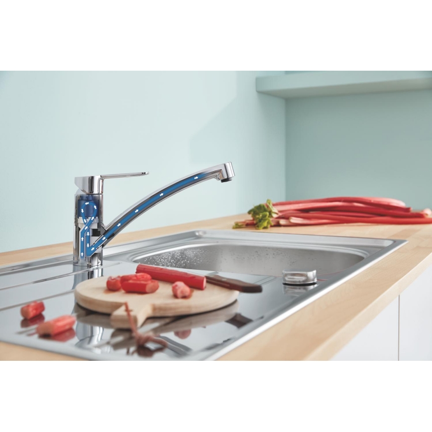 GROHE 31680000 - BAUECO mosogató csaptelep, fényes króm