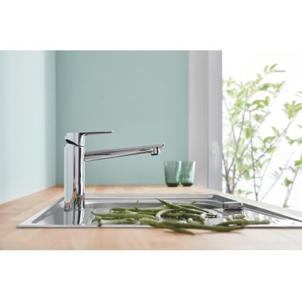 GROHE 31693000 - BAUEDGE mosogató csaptelep, 193 mm, fényes króm