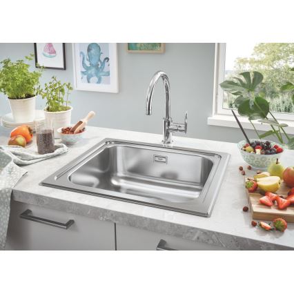 GROHE 31719SD0 - K200 konyhai mosogató 533 × 457 mm, rozsdamentes acél