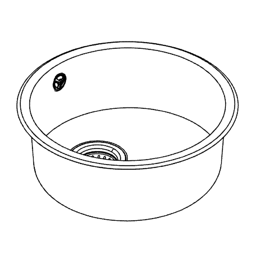 GROHE 31720SD0 - K200 mosogató 440 x 440 x 180 rozsdamentes acél