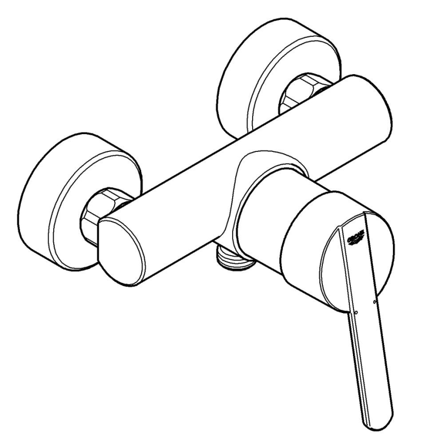 GROHE 32270000 - FEEL zuhanycsaptelep DN 15, fényes króm