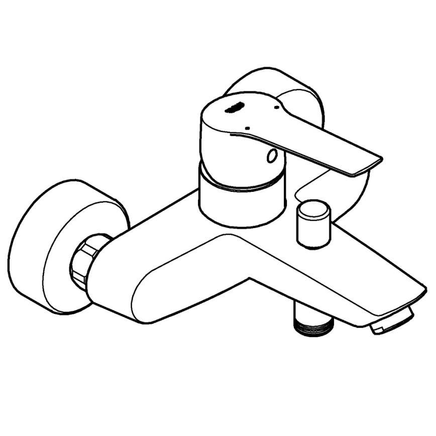 GROHE 322782432 - START kádcsaptelep 188 mm fekete