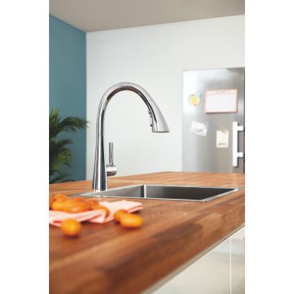 GROHE 32294002 - ZEDRA 401 mm mosogató csaptelep, fényes króm