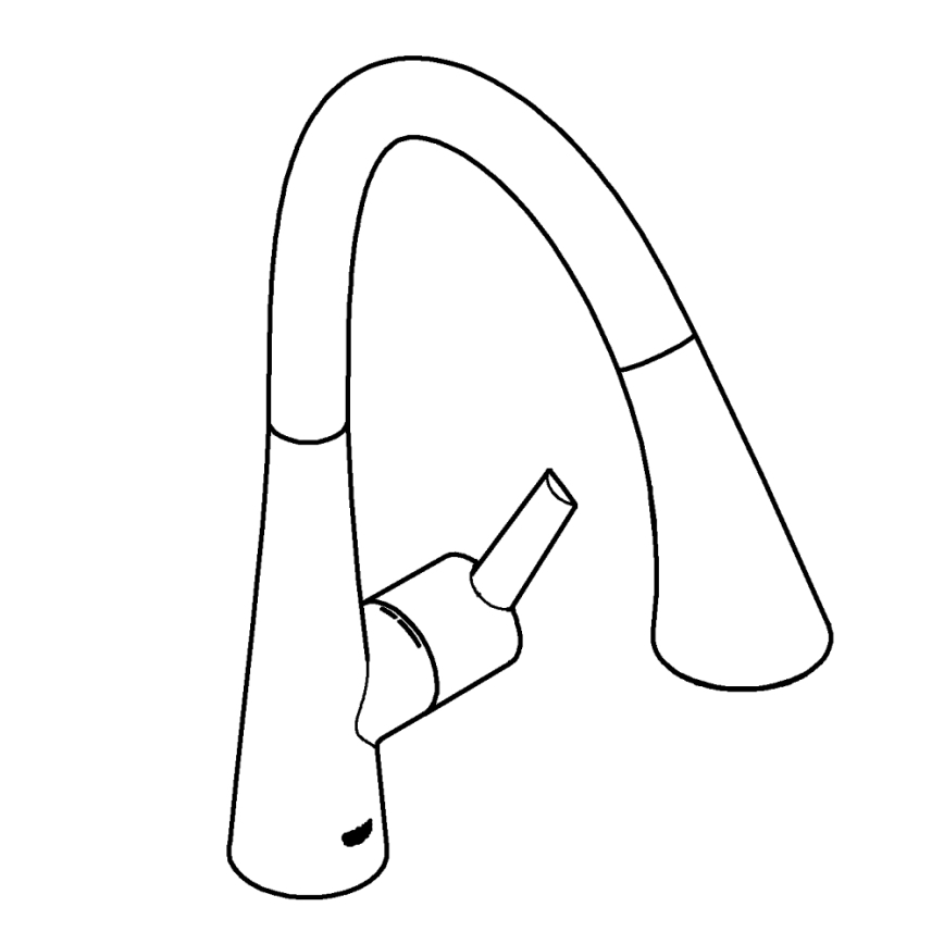 GROHE 32294DC2 - ZEDRA mosogató csaptelep, nemesacél