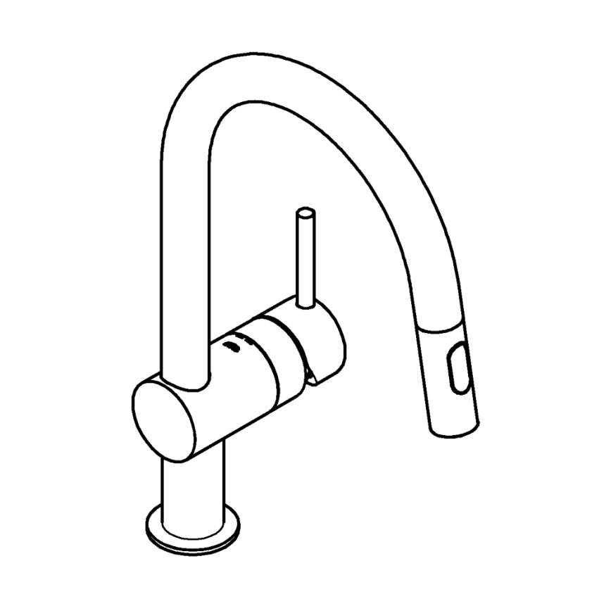 GROHE 32321DL2 - Mosogató csaptelep A bronz