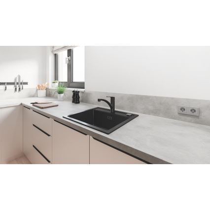 GROHE 324412432 - mosogató csaptelep START 184 mm fekete