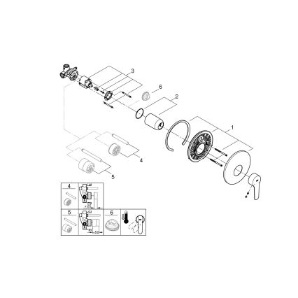 GROHE 32590002 - START zuhanycsaptelep, fényes króm