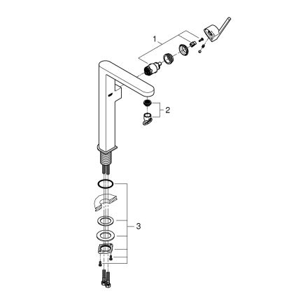 GROHE 32618003 - PLUS XL mosdócsaptelep, fényes króm