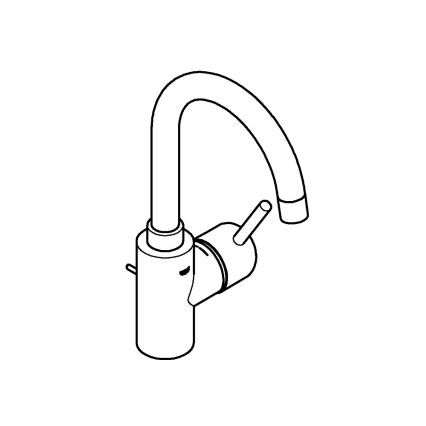 GROHE 32629002 - CONCETTO mosdócsaptelep L méret, fényes króm