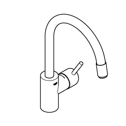 GROHE 32663003 - CONCETTO 360 mm-es mosogatócsaptelep, fényes króm