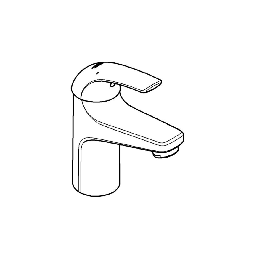 GROHE 32848000 - BAUCURVE mosdócsaptelep, fényes króm