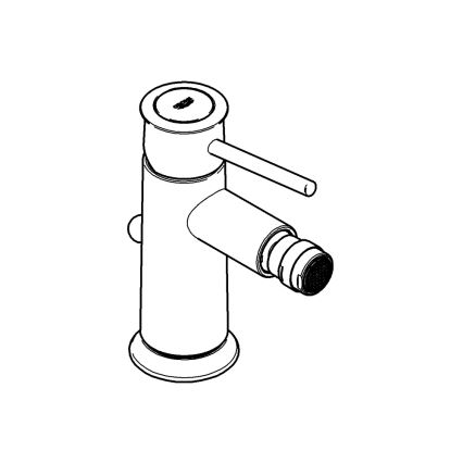 GROHE 32864000 - BAUCLASSIC bidé csaptelep, fényes króm