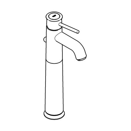 GROHE 32868000 - BAUCLASSIC mosdócsaptelep DN 15, fényes króm