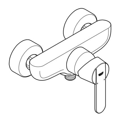 GROHE 32888000 - GET zuhanycsaptelep DN 15, fényes króm