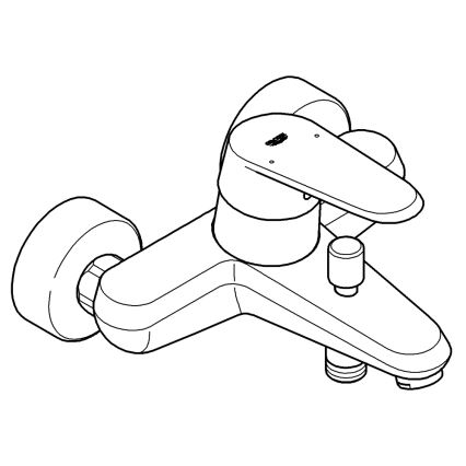 GROHE 33390002 - EURODISC COSMOPOLITAN kádtöltő csaptelep DN 15, fényes króm