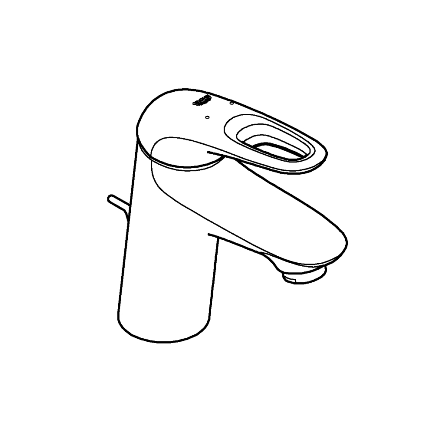 GROHE 33558LS3 - EUROSTYLE mosdócsaptelep, S méret, fehér