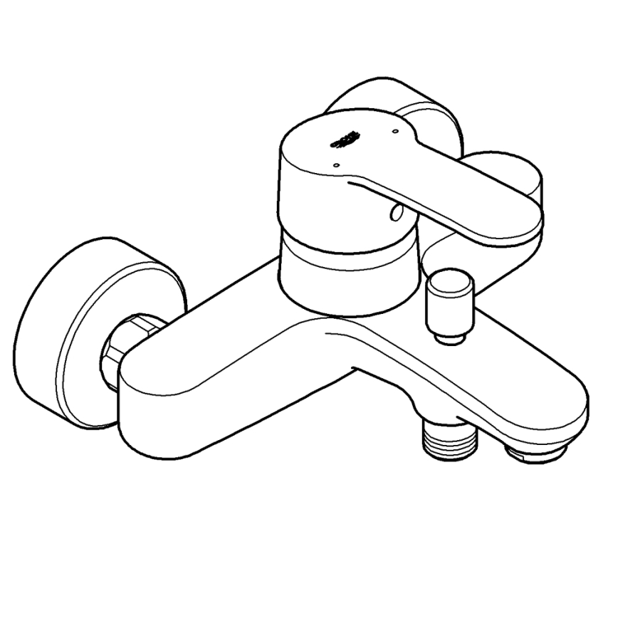 GROHE 33591002 - EUROSTYLE COSMOPOLITAN kádcsaptelep, fényes króm