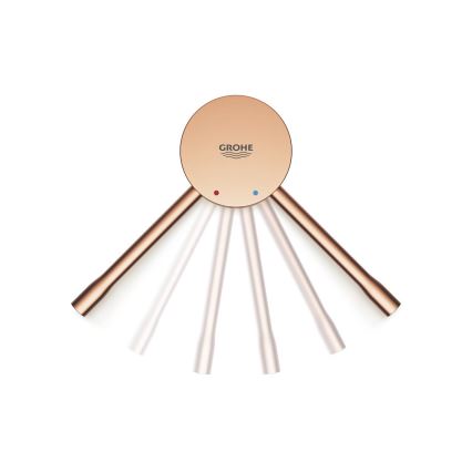 GROHE 33624DL1 - ESSENCE kádcsaptelep 193 mm, szálcsiszolt réz
