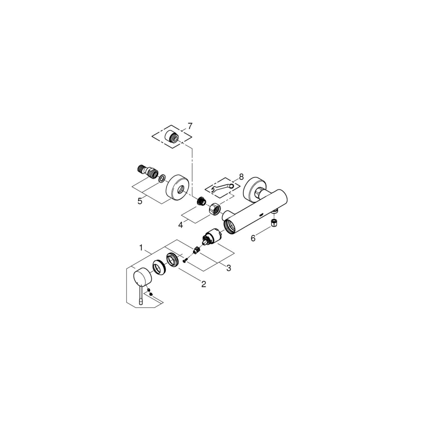 GROHE 33636001 - ESSENCE zuhanycsaptelep, polírozott króm