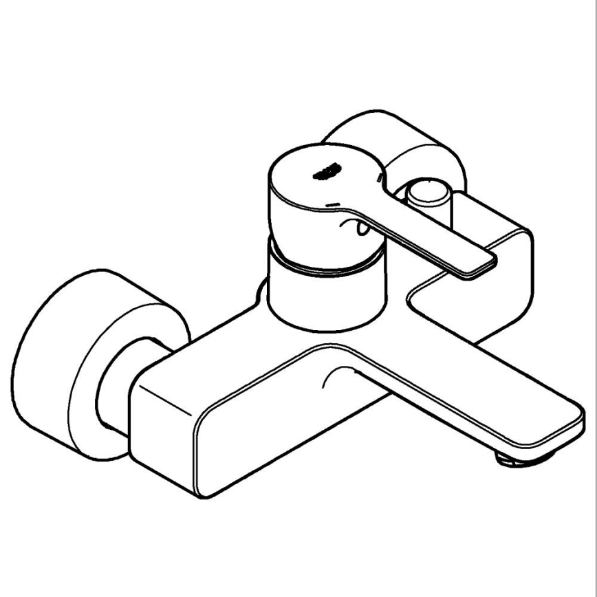 GROHE 33849001 - Kádcsaptelep LINEARE DN 15 fényes króm