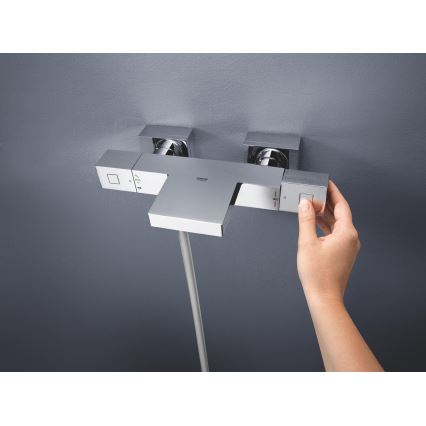 GROHE 34497000 - GROHTHERM CUBE termosztátos kádcsaptelep DN 15, fényes króm