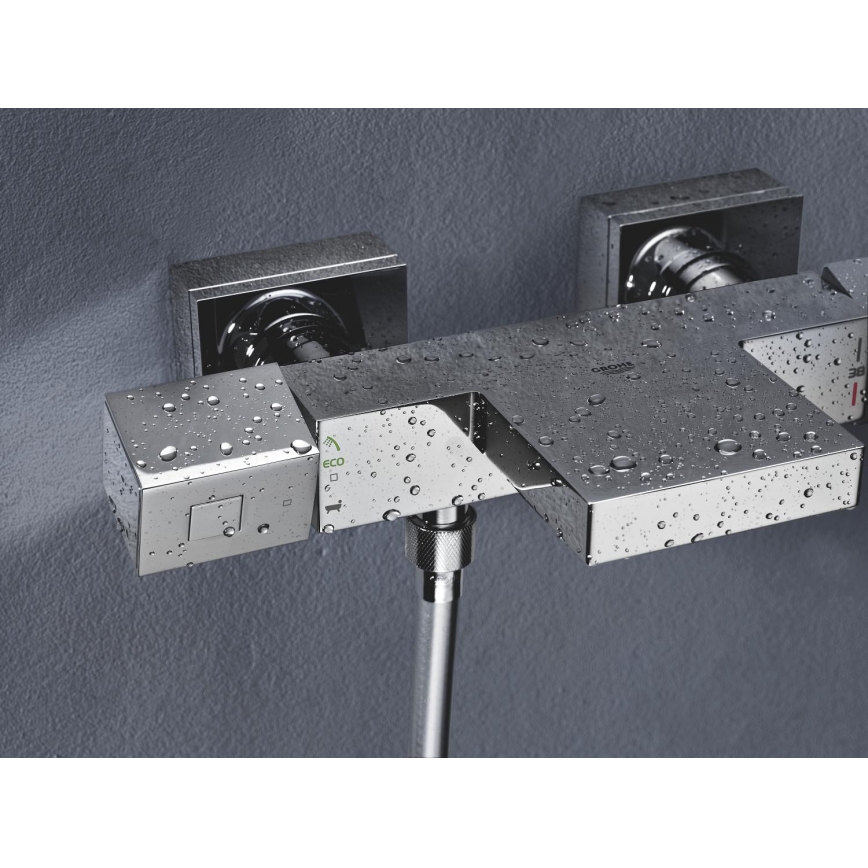GROHE 34497000 - GROHTHERM CUBE termosztátos kádcsaptelep DN 15, fényes króm