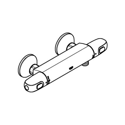 GROHE 34550000 - GROHTHERM 1000 DN 15 termosztátos zuhanycsaptelep, króm