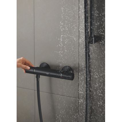 GROHE 345942430 - Termosztátos zuhanycsaptelep PRECISION START DN 15 fekete