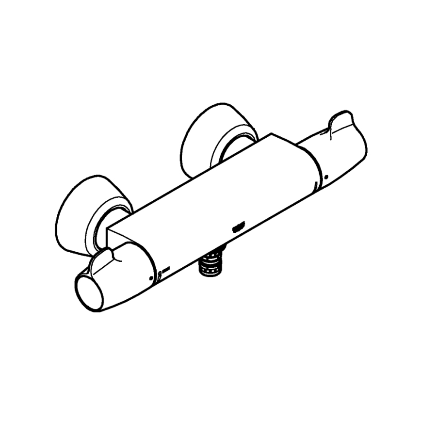 GROHE 34666000 - Termosztátos orvosi csaptelep DN 15, fényes króm