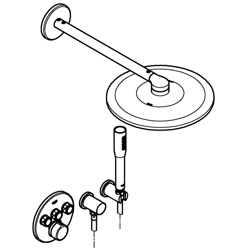 GROHE 34709000 - SMARTCONTROL Perfect zuhanyszett, fényes króm