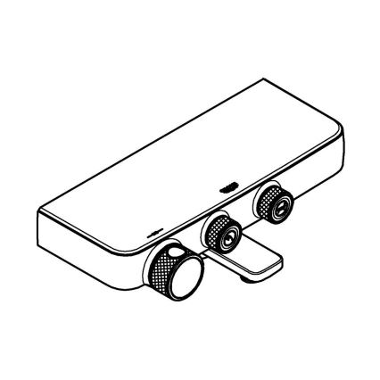 GROHE 34718000 - GROHTHERM SMARTCONTROL 12” termosztátos kádcsaptelep, króm