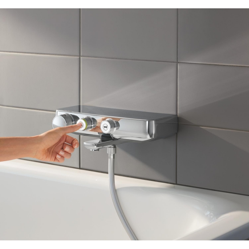 GROHE 34718000 - GROHTHERM SMARTCONTROL 12” termosztátos kádcsaptelep, króm