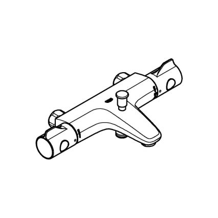 GROHE 34754000 - GROHTHERM 800 termosztátos kádcsaptelep DN 15, fényes króm