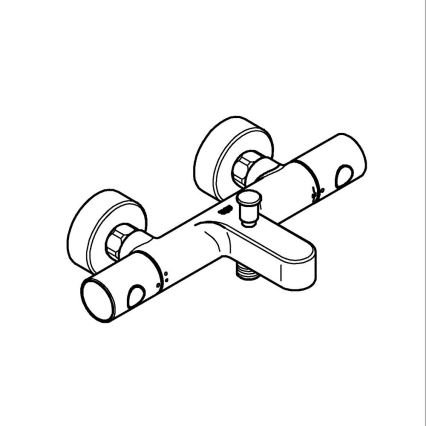 GROHE 34766000 - termosztátos fürdőkád csaptelep GROHTHERM 800 COSMOPOLITAN DN 15 króm