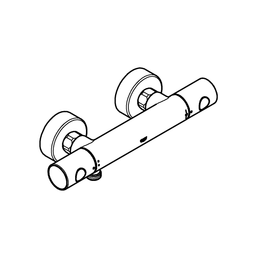 GROHE 34773000 - PRECISION GET DN 15 termosztátos zuhanycsaptelep, fényes króm