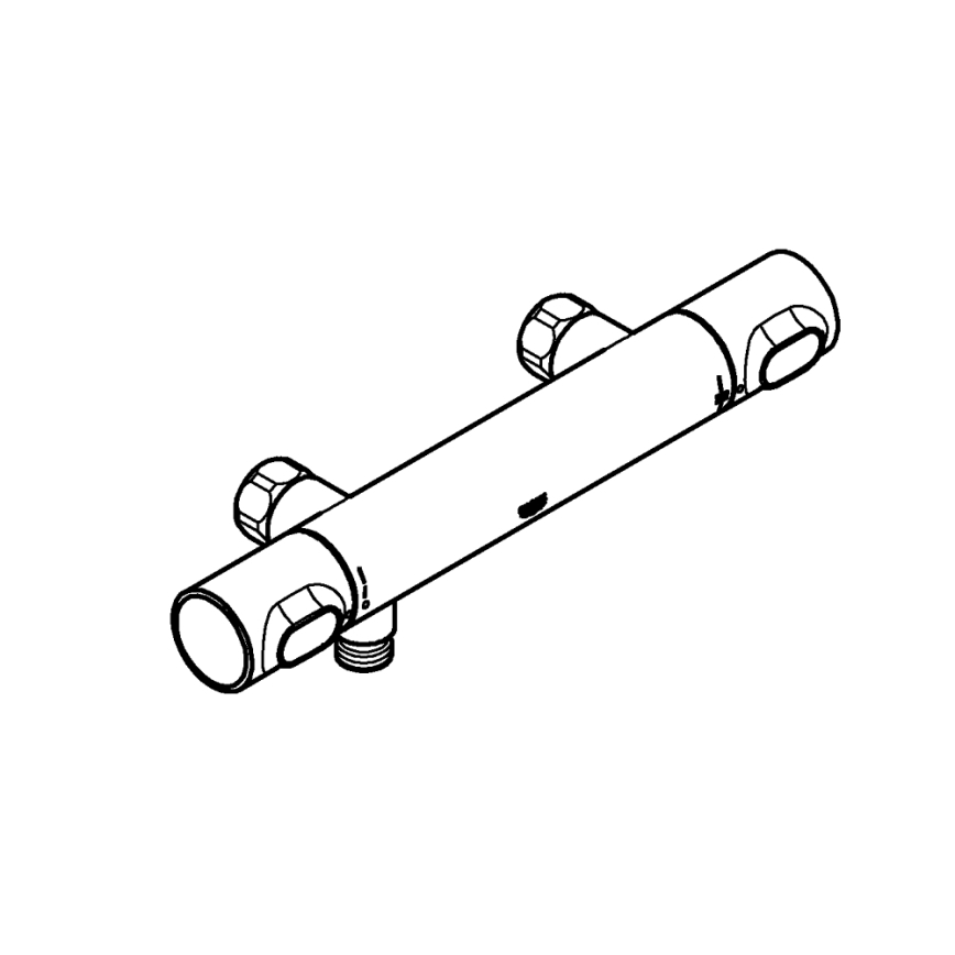 GROHE 34799000 - Termosztátos zuhanycsaptelep PRECISION FLOW DN 15 króm