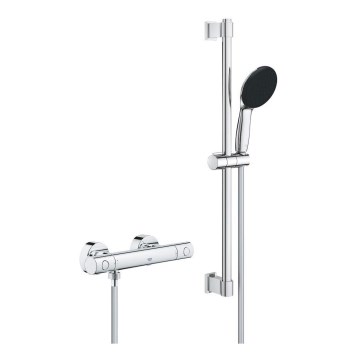 GROHE 34856000 - PRECISION GET 600 mm termosztátos csaptelepes zuhanyszett, fényes króm