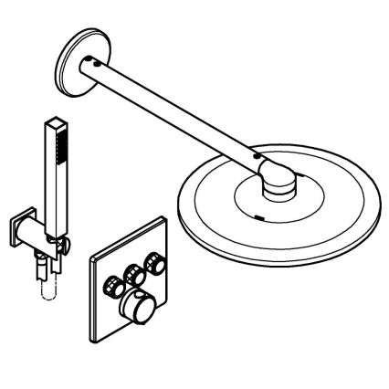 GROHE 34875000 - Zuhanyrendszer PRECISION SMARTCONTROL 310 mm fényes króm