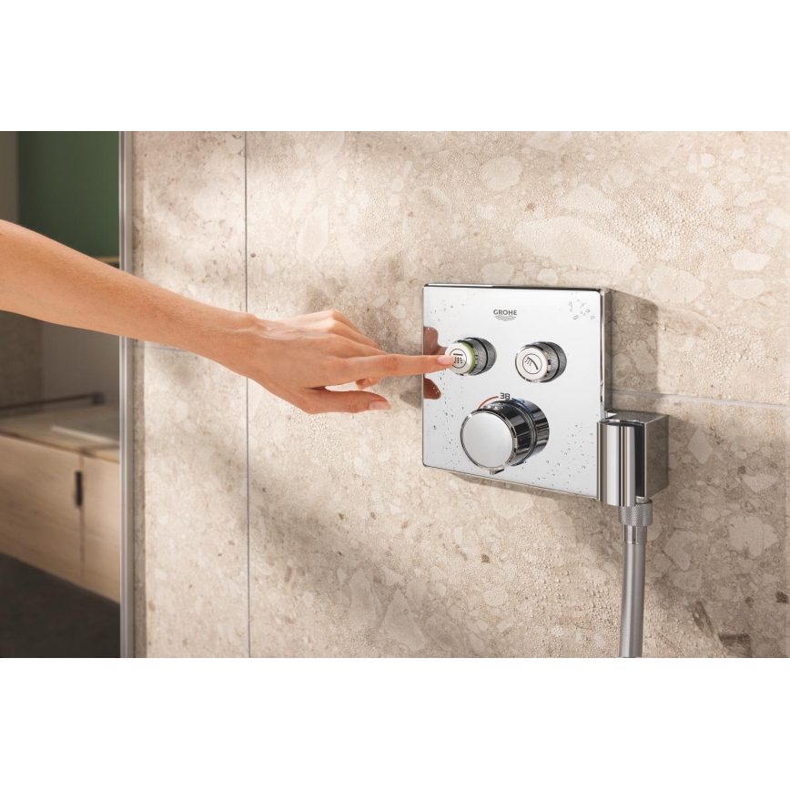 GROHE 34876000 - PRECISION SMARTCONTROL zuhanyrendszer, 310 × 310 mm, króm