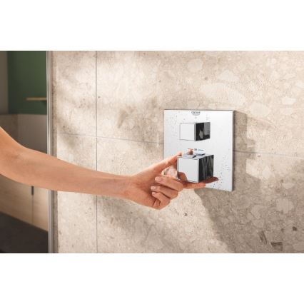 GROHE 34879000 - Falba süllyesztett zuhanyrendszer PRECISION CUBE 310 × 310 mm króm